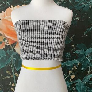 houndstooth crop top